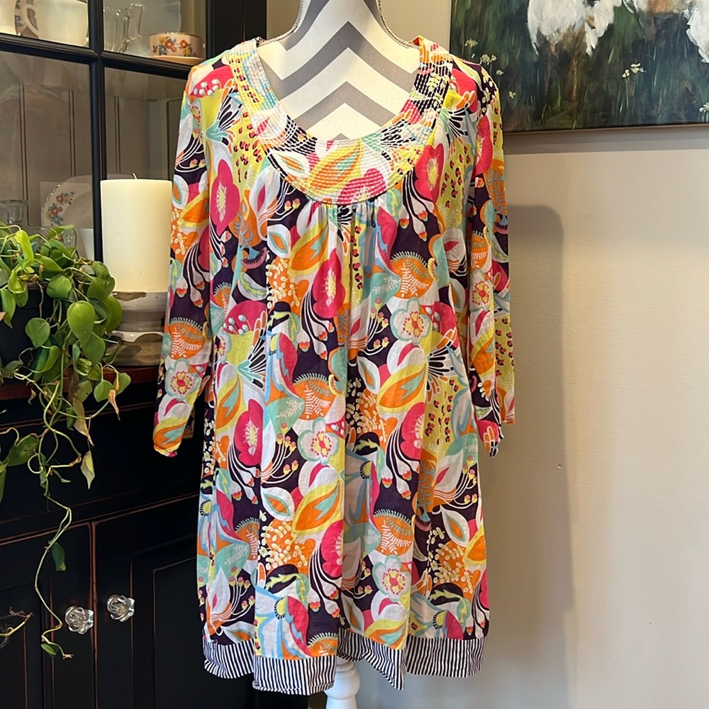 Boden floral tunic